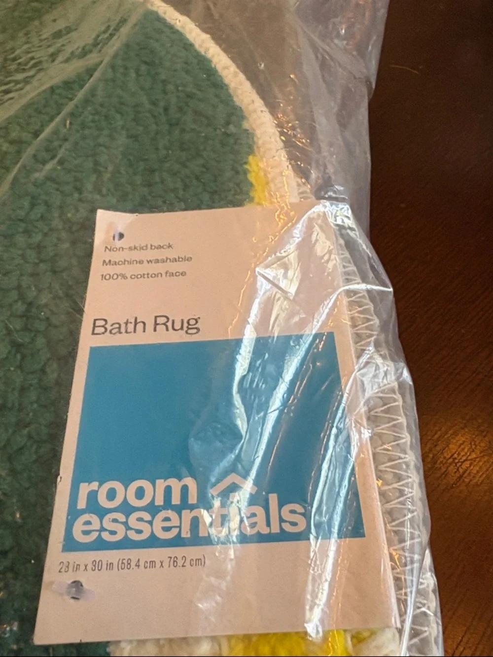 NWT- Room Essentials Lemon Bath Rug 28”x38”